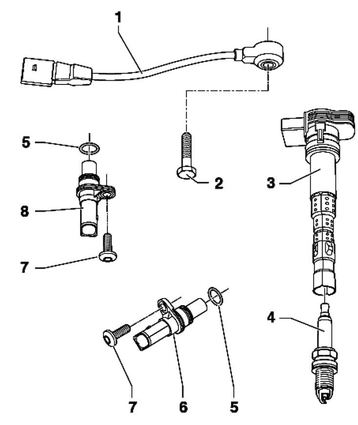 7.1с. Детали системы зажигания моделей 1.8 л. 1.…