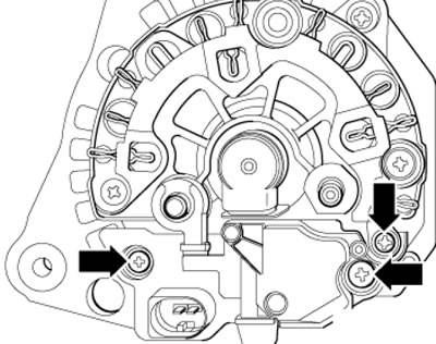 14.10а. Крепёж регулятора напряжения генератора…