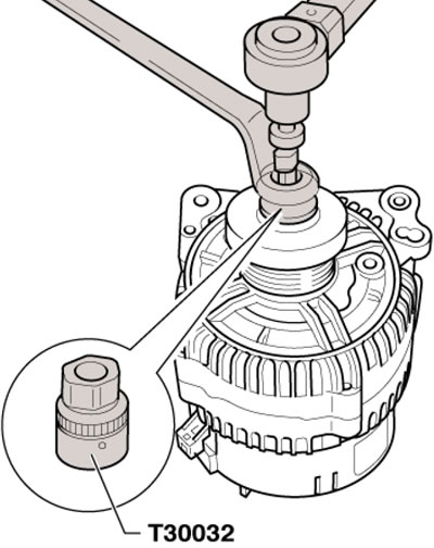 15.2а. Снятие шкива без муфты