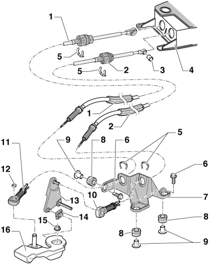 4.1d. Детали установки тросов РКПП «OAJ» 1. Трос…