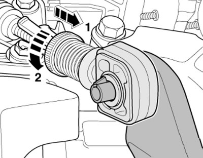 4.7. Снятие фиксации троса выбора паза в…