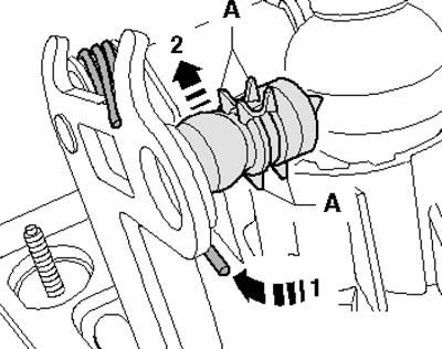 4.44. Снятие шарнира