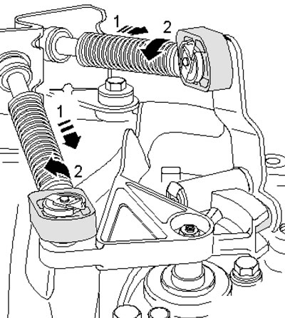 4.60. Фиксация вала селектора