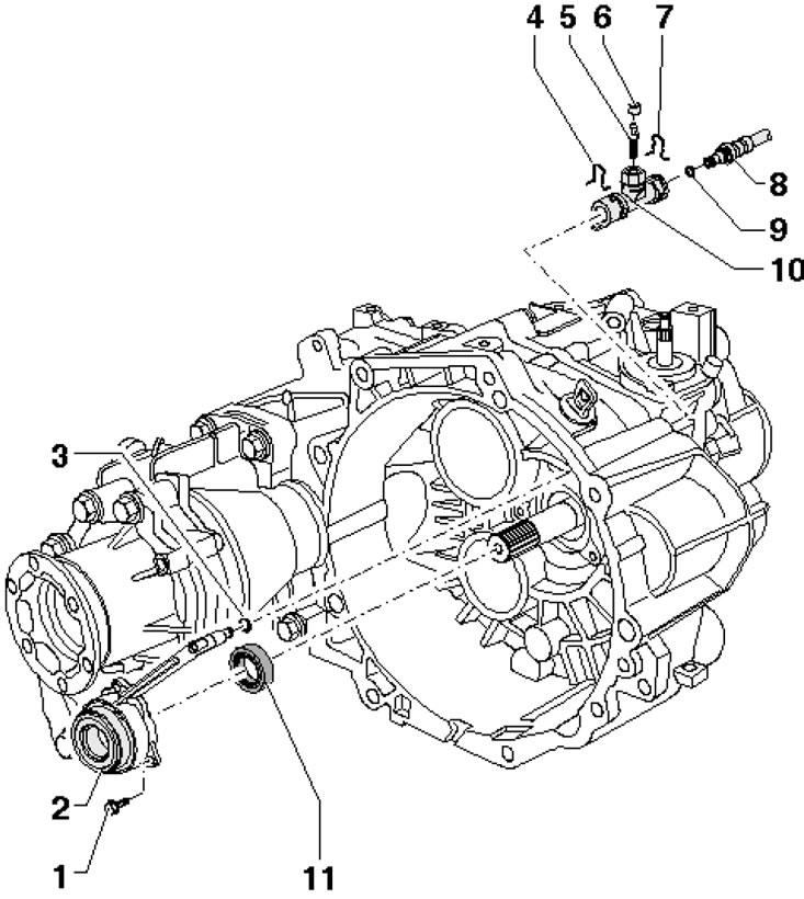 7.2b. Детали гидропривода сцепления внутри…