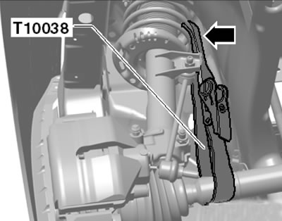 4.20. Фиксация приводного вала на стойке подвески
