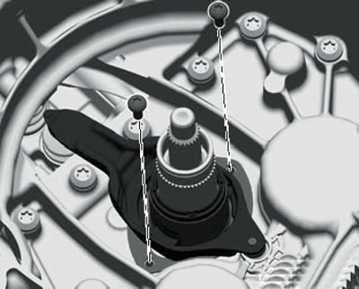 5.9. Снятие малого рычага включения сцепления