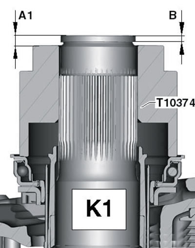 5.35а. Размеры для сцепления «К1»