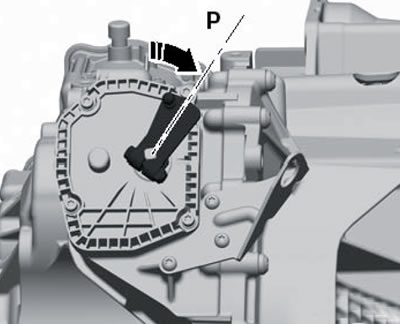 6.6. Положение «Р» рычага селектора на DSG