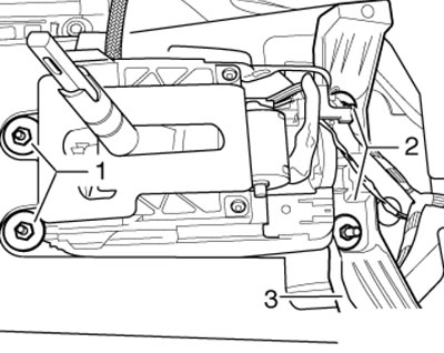 7.18. Крепёж сборки рычага селектора