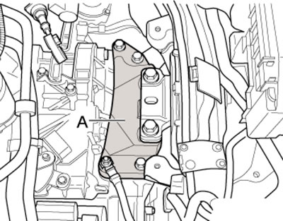 10.1с. Консоль левой опоры силового агрегата