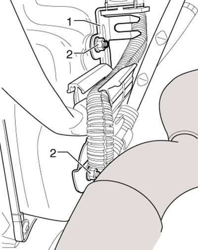 14.3. Крепёж кронштейна на поддоне картера DSG