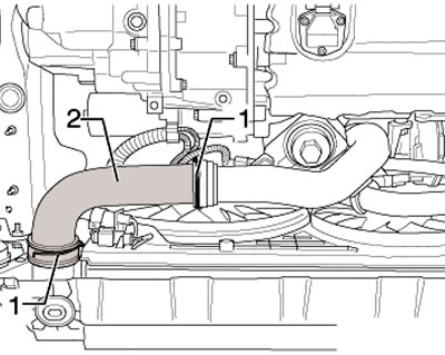 15.15. Хомуты левого шланга наддувочного воздуха