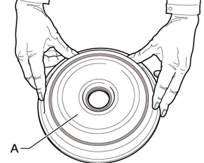 16.2b. Удерживание крышки сцепления