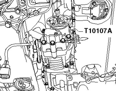 6.2. Выворачивание болта правого фланцевого вала