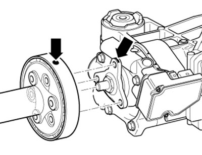 7.11. Метки на карданном валу и на фланце муфты…