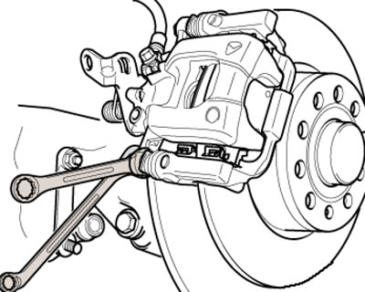 3.3. Выворачивание болтов крепления суппорта (на…