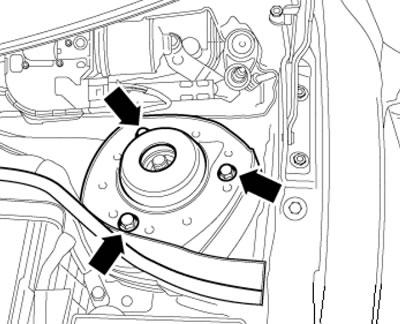 7.14. Верхние болты крепления стойки подвески