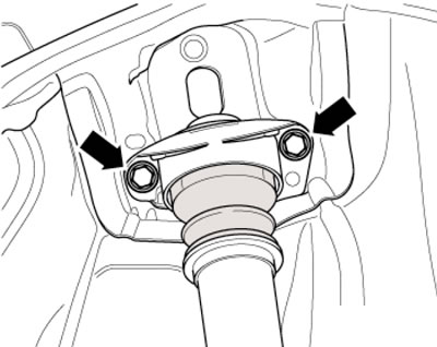 12.7. Верхние болты амортизатора