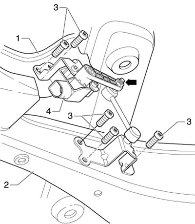 14.1. Детали установки датчика G76 1. Подрамник;…