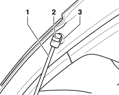 9.2. Снятие стойки двери задка
