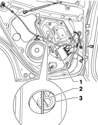 10.14. Болт крепления стекла задней двери