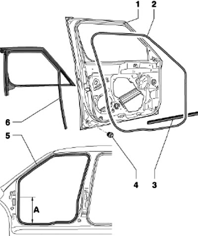 10.27а. Уплотнители передней двери 1. Передняя…