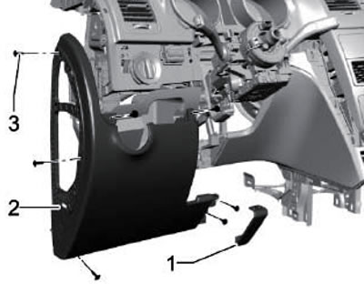 15.8. Левая накладка панели приборов