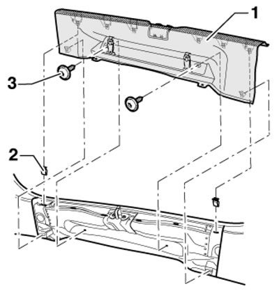 17.8. Фиксаторы накладки порога двери задка