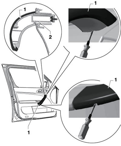 18.2. Снятие накладки ручки
