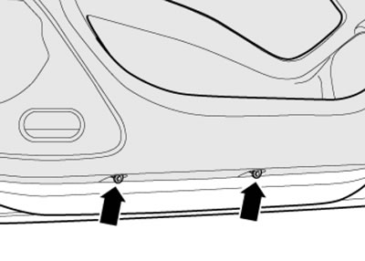 18.6. Нижние болты крепления накладки передней…