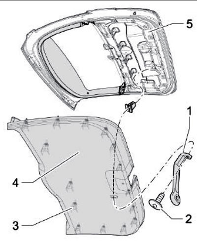 18.7. Снятие нижней отделки двери задка