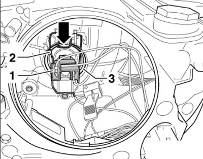 5.9. Разъём электропроводки и фиксатор лампы…