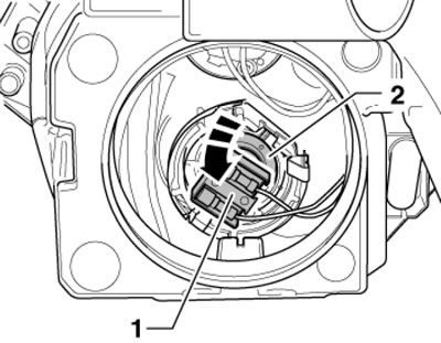 5.12. Снятие лампы противотуманной фары