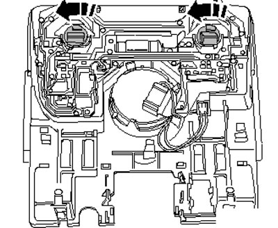 7.1b. Снятие патронов ламп для чтения