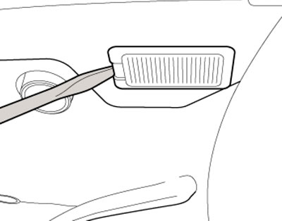 7.3. Снятие фонаря освещения вещевого ящика