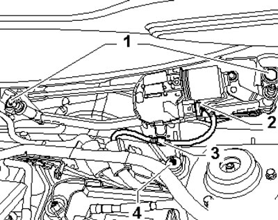 10.6. Крепёж механизма очистителей ветрового…