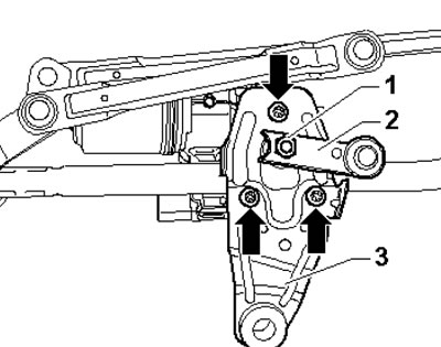 10.10. Крепёж э/мотора очистителей ветрового…