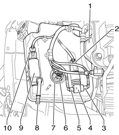 12.5. Соединения резервуара омывающей жидкости 1.…