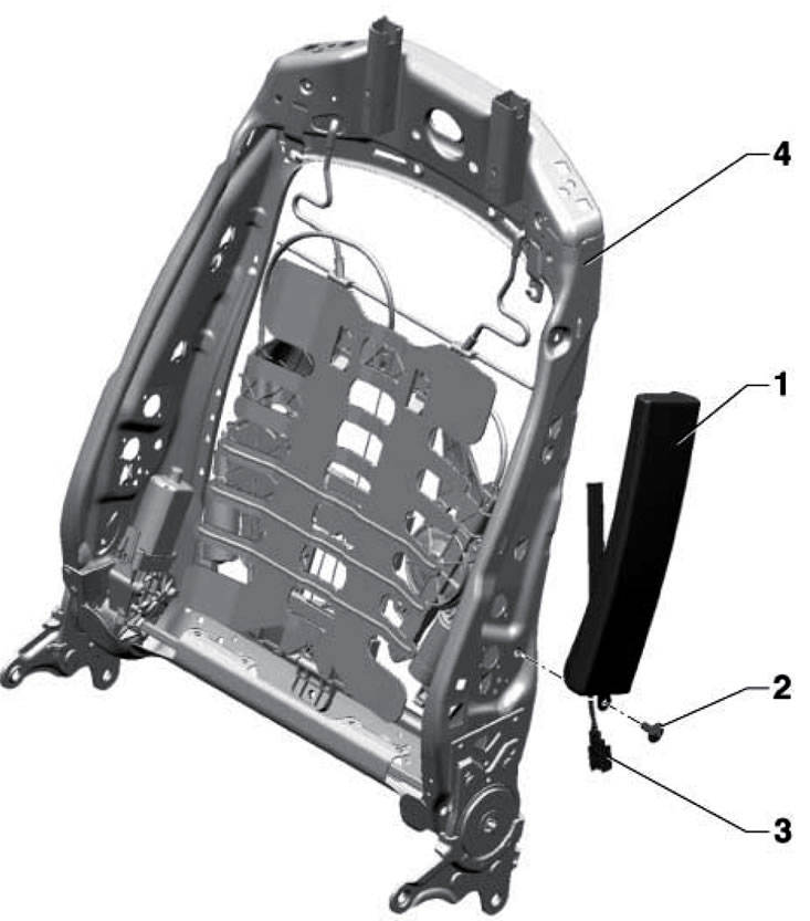 16.3. Крепёж передней боковой подушки безопасности