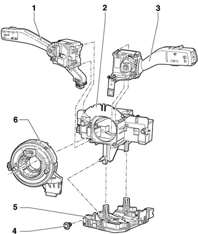 17.1а. Расположение электрических деталей рулевой…