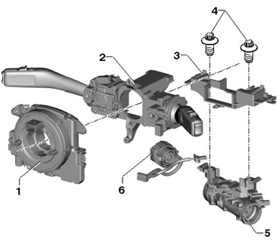 17.1b. Расположение электрических деталей рулевой…