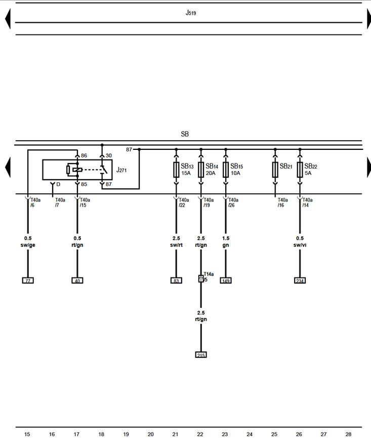 Дополнительный насос ОЖ, блок предохранителей SB